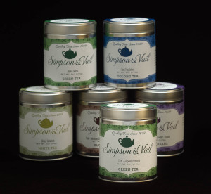  Simpson & Vail's new Tea Tin Labels New Elegant Packaging