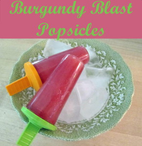 Burgundy Blast Popsicles