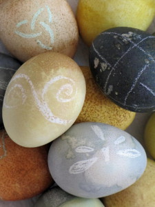 Tea Dyed Easter Eggs
