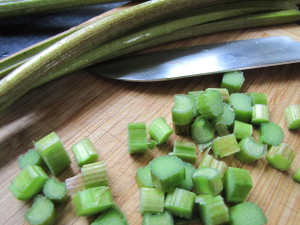 Chopped Rhubarb