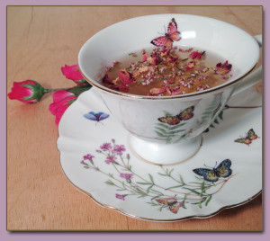 Rose Tea in Butterfly Cup & Saucer