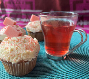 Cupcakes made with Bubblegum Tea